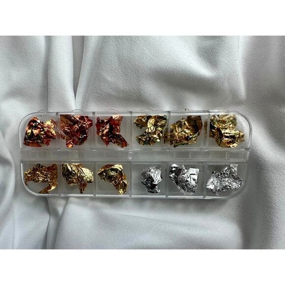 Foil Nails Art Foil Sheets for Nail Design Metallic Transfer Foil for Nail Art - Picture 2 of 4